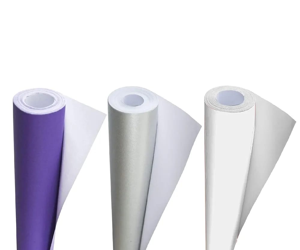 Purple , Silver & White